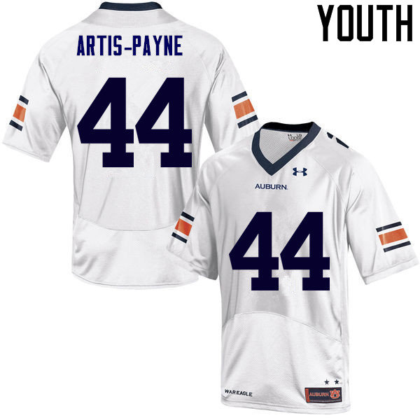 Youth Auburn Tigers #44 Cameron Artis-Payne College Football Jerseys Sale-White - Click Image to Close